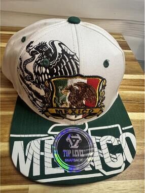 Men's White and Cream Hat